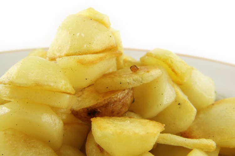 El aceite de oliva extra virgen queda excepcionalmente bien con las papas.
