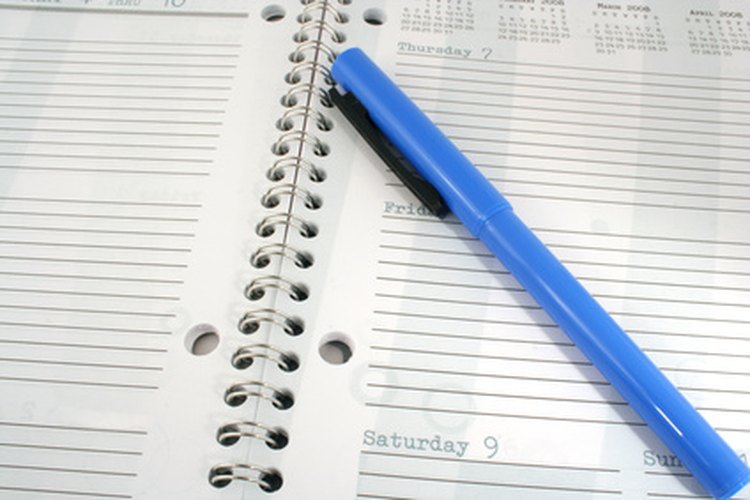 Una agenda te ayuda a estar organizado.