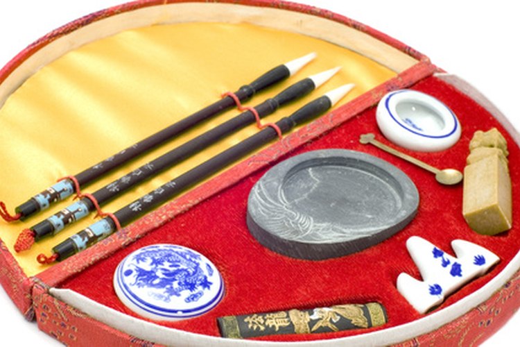 Las modernas herramientas de caligrafía china son similares a algunas de la antigüedad.