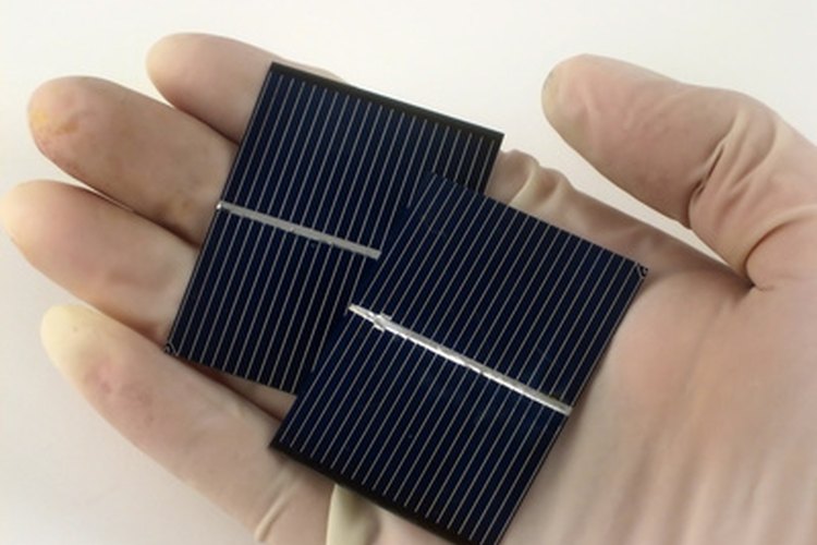 Ejemplo de celda solar de producción en masa.