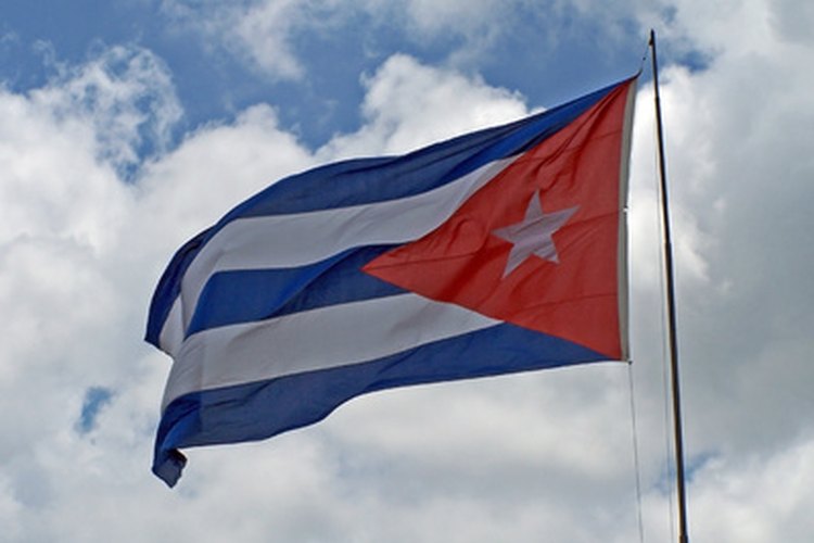 La bandera de Cuba.