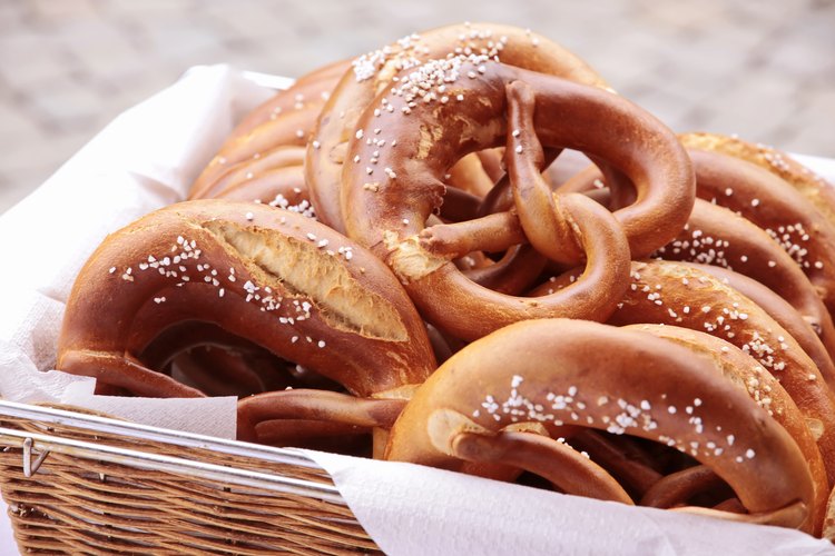 Bandeja de pretzels.