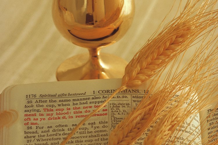 En las tradiciones protestantes, la comunión es símbolo del cuerp y la sangre de Jesús.