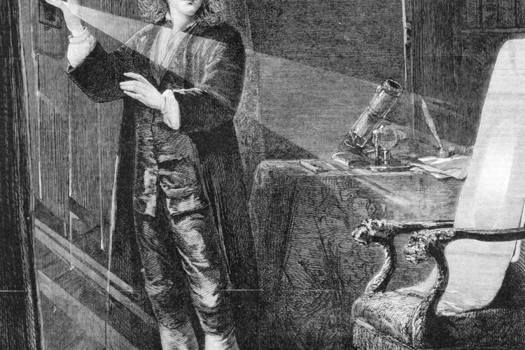 Sir Isaac Newton descubrió la composición de la luz blanca.