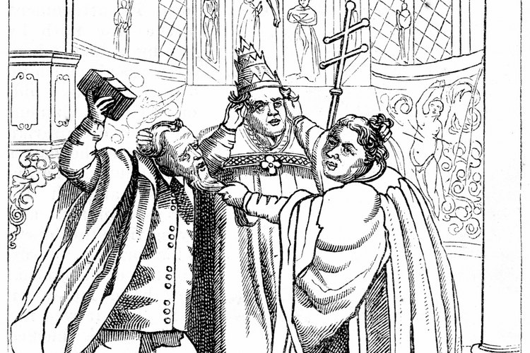 Los líderes religiosos, como Martín Lutero y el papa, estaban constantemente en conflicto entre sí.
