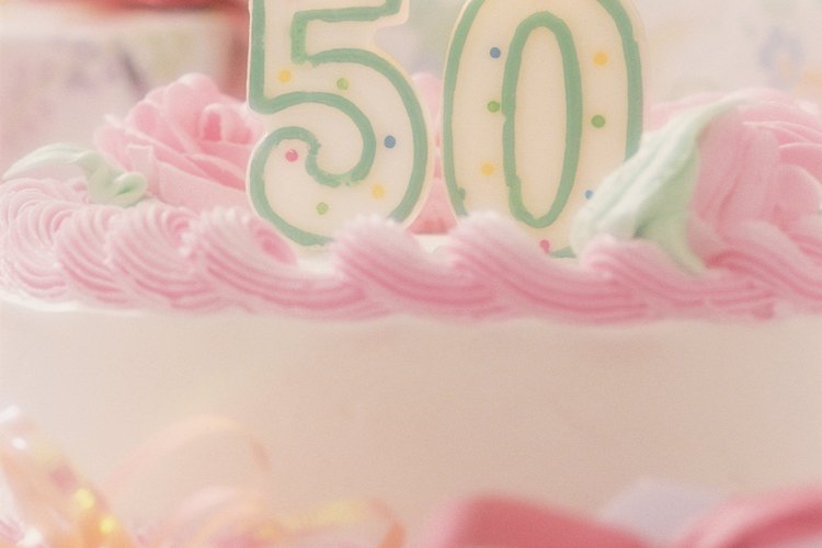 Haz recuerdos de fiesta para un cumpleaños 50.