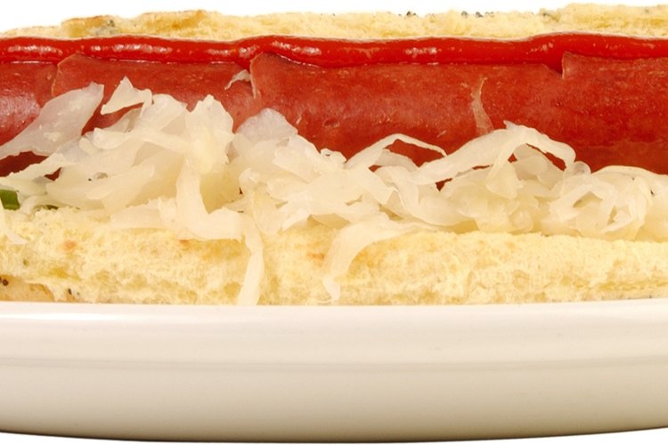 La salchicha con chucrut es una combinación clásica.