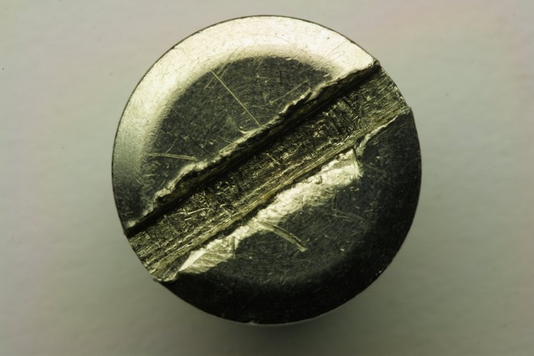 Tornillo de metal.