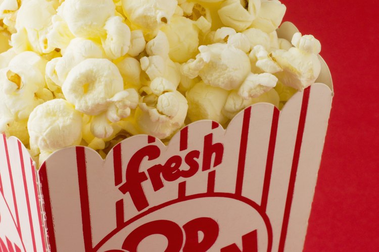 Las palomitas reventadas con aire caliente son completamente libres de grasa.