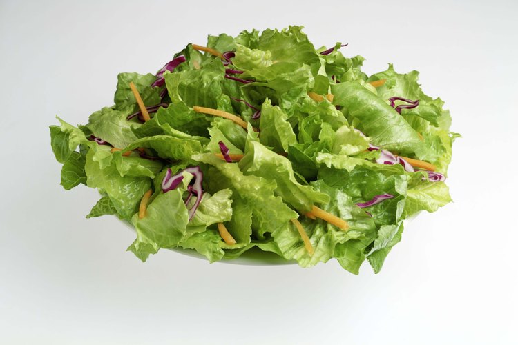 Utiliza una cama de lechuga para colocar la ensalada de pollo.
