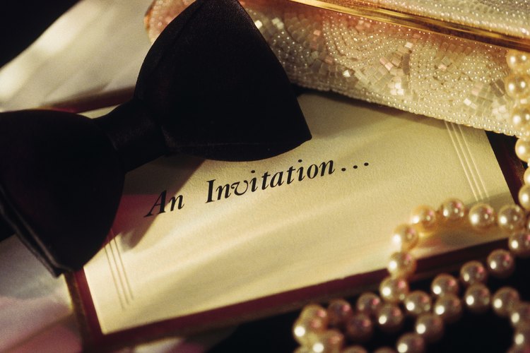 El estilo de la invitación debe combinar con la formalidad del evento.