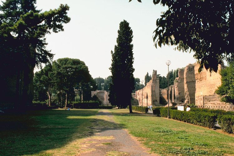 Las Termas de Caracalla contienen hermosos mosaicos.