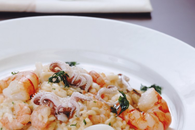 Usa arroz Arborio para el risotto, un plato de arroz tradicional del norte.