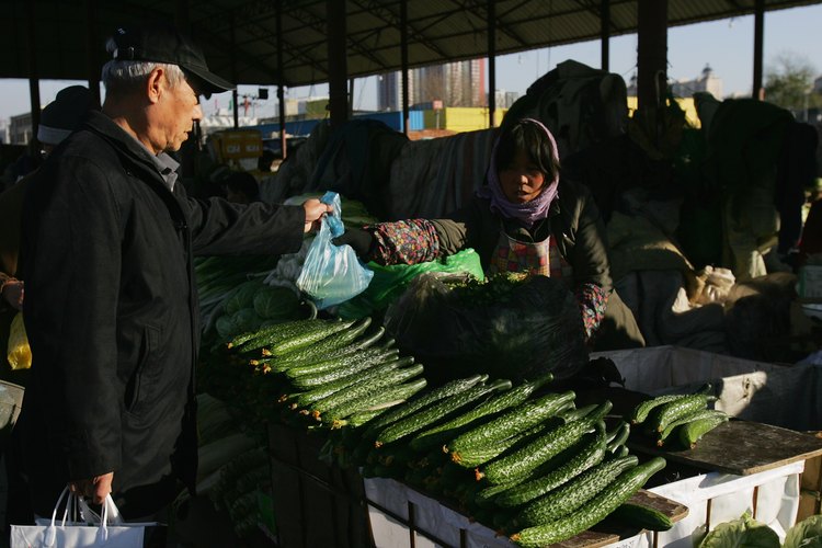 Pepinos asiáticos.