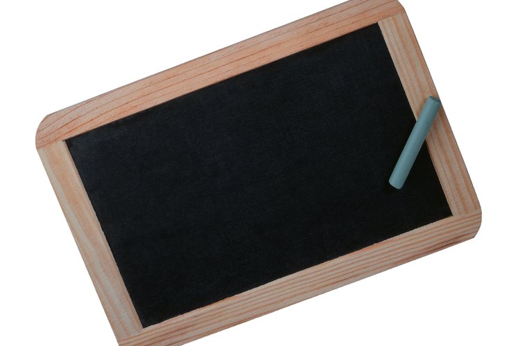 Algunas pizarras pequeñas aún están hechas de madera.