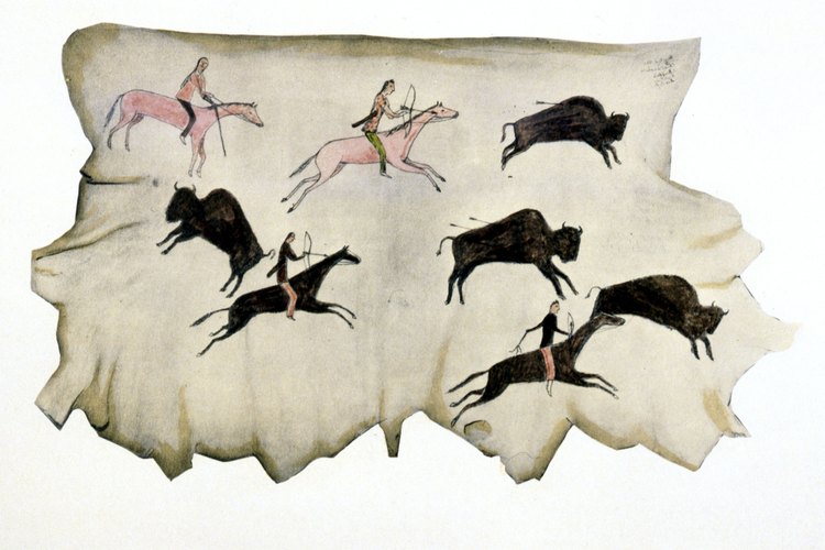 Los Comanches eran cazadores nómadas de búfalos.