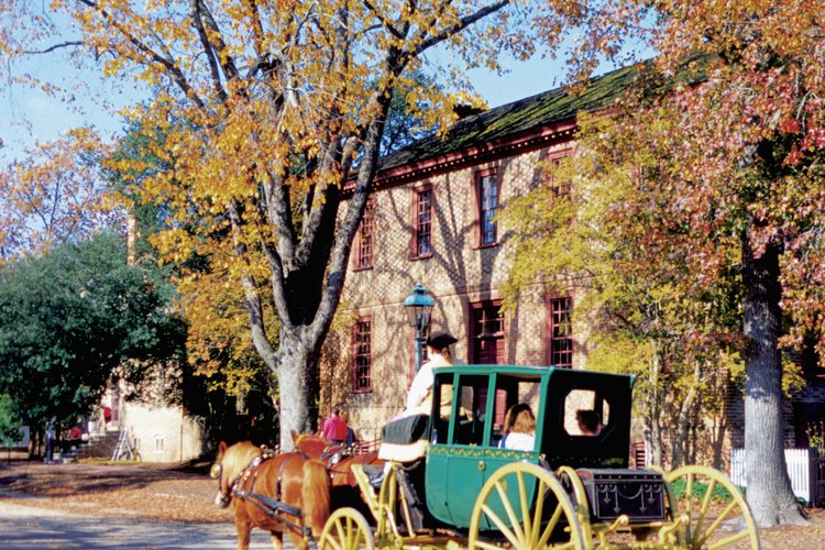 Una clásica casa georgiana en Williamsburg, Virginia.