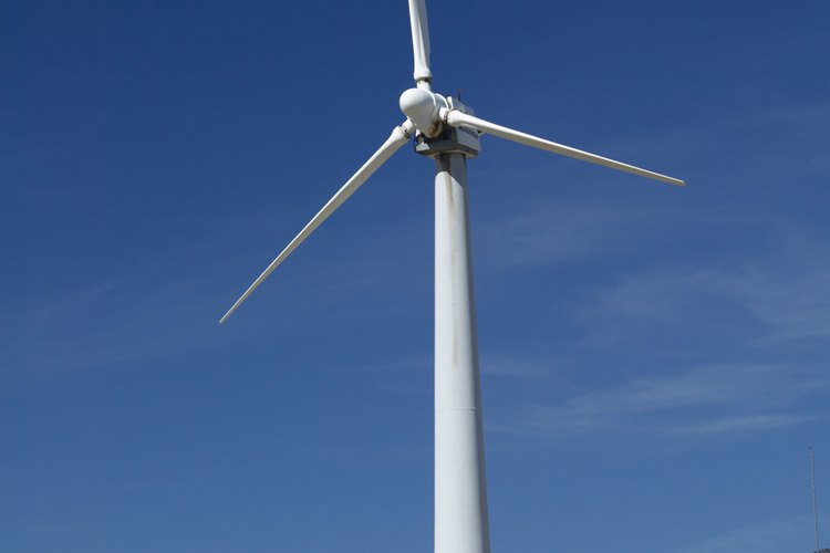 Turbina generadora de energía eólica.