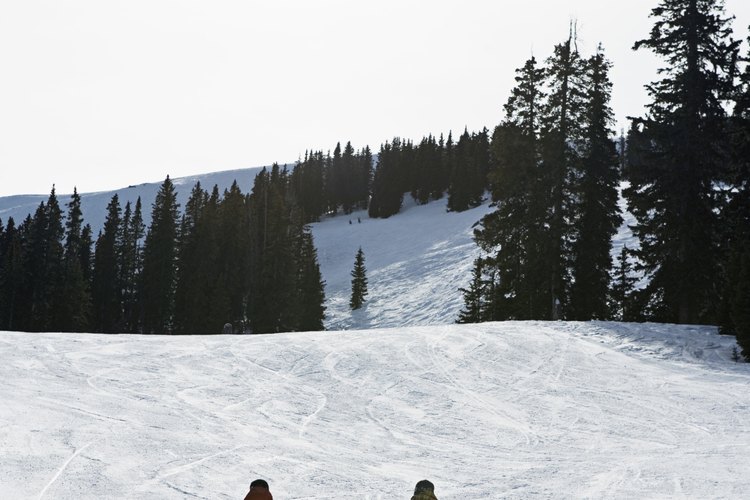Los que usan tabla de nieve también aprovechan las diversas pistas de nieve.