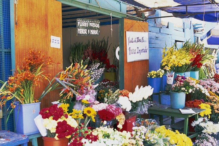 Flores en el mercado