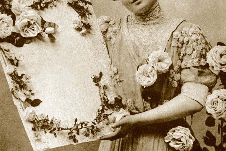 Las mujeres victorianas ricas pasaban sus días haciendo arreglos florales o creando decoraciones domésticas.
