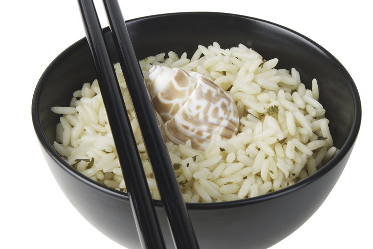El arroz se utiliza comúnmente en platos norcoreanos.
