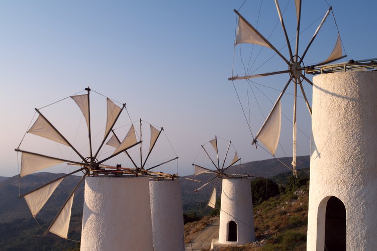 Molinos de torre de Creta.
