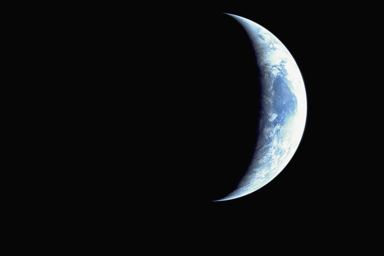 Vista de un eclipse lunar.