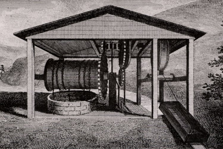 La esclusa es un plano inclinado usado para dirigir el agua.