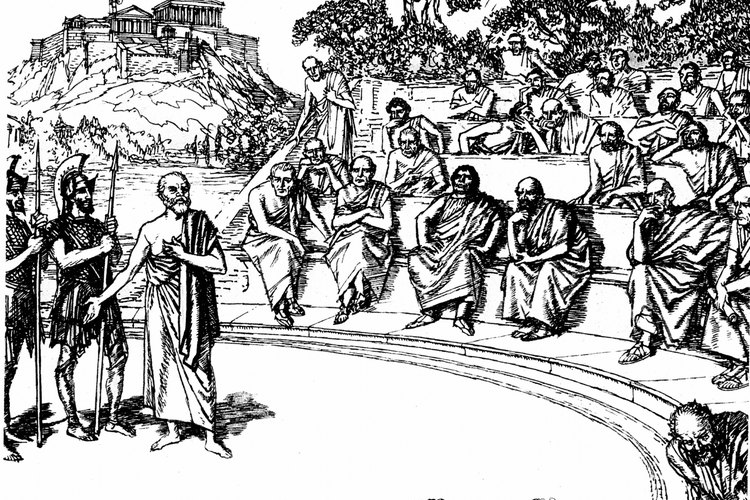 Sócrates en su juicio.