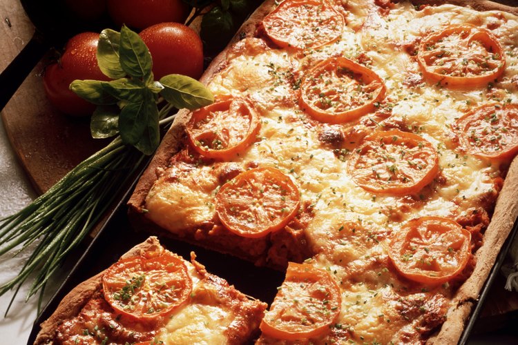 La mozarela fresca se usa en la cocina italiana auténtica.