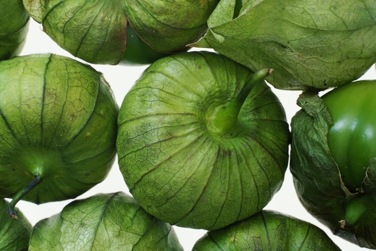 Los tomatillos le dan un el color y el dulce sabor del chile.