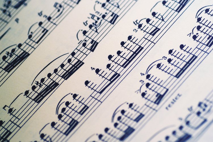 Elige el menor valor de nota de la pieza musical.