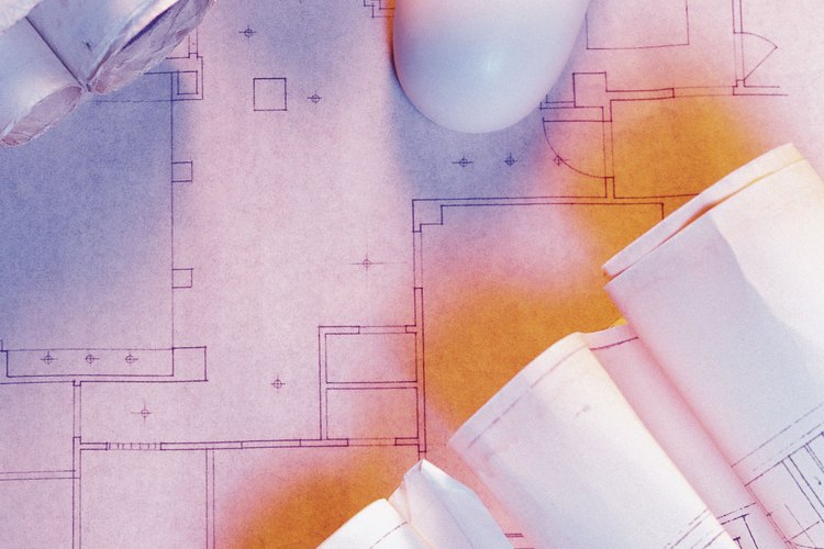 Los planos de planta están densamente estilizados para permitir a los arquitectos y otros encargados de la construcción un reconocimiento rápido de los distintos componentes.