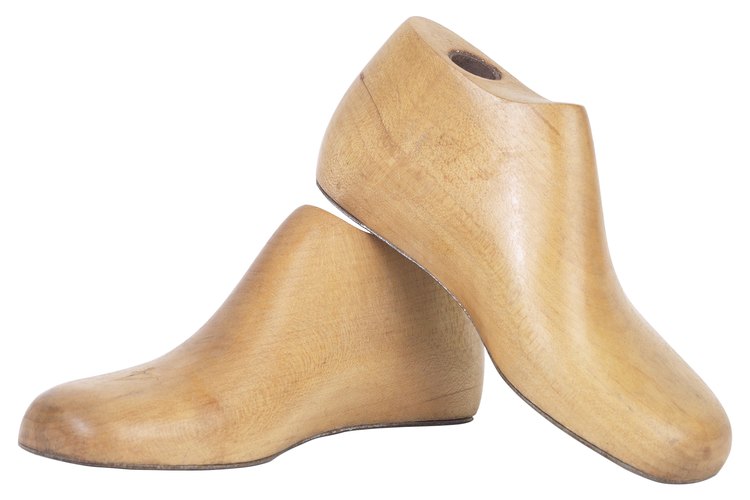 Moldes de madera para la fabricación tradicional de zapatos