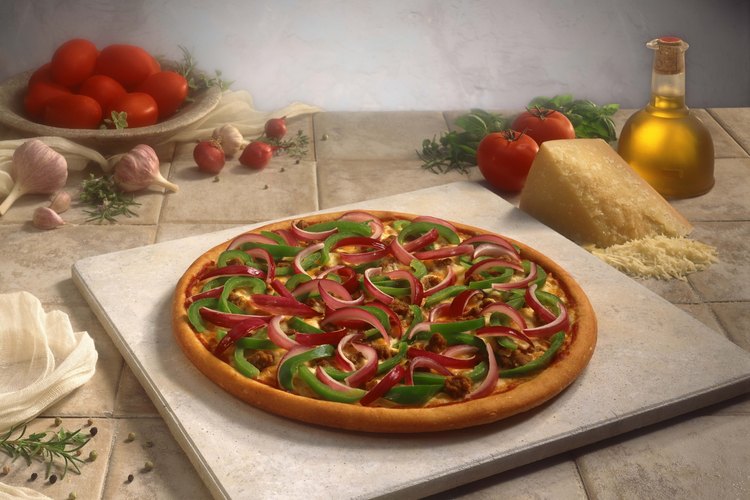 El gres, como en una piedra para pizza, soporta altas temperaturas.