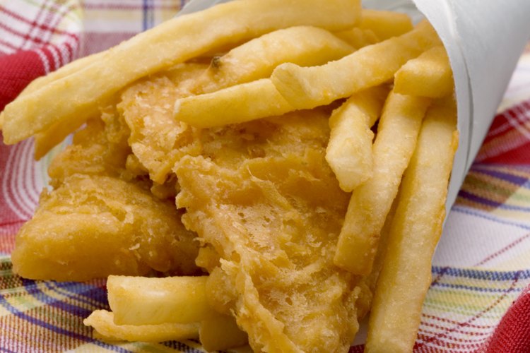 Pescado y papas fritas.