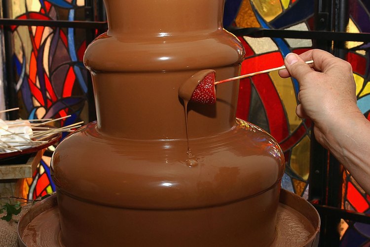 Las fuentes de chocolate siempre son bienvenidas.