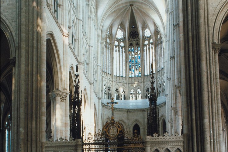 La nave en la Catedral de Amiens.