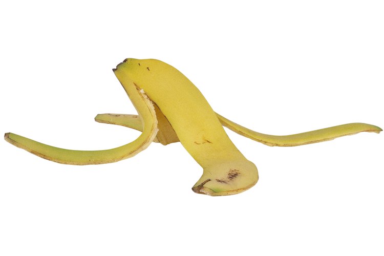 Cáscara de plátano.