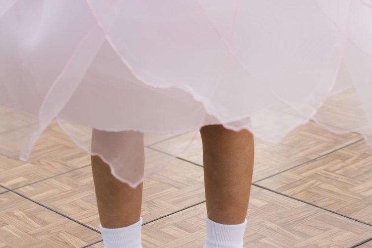 Con frecuencia el tul es parte de un traje de bailarina.