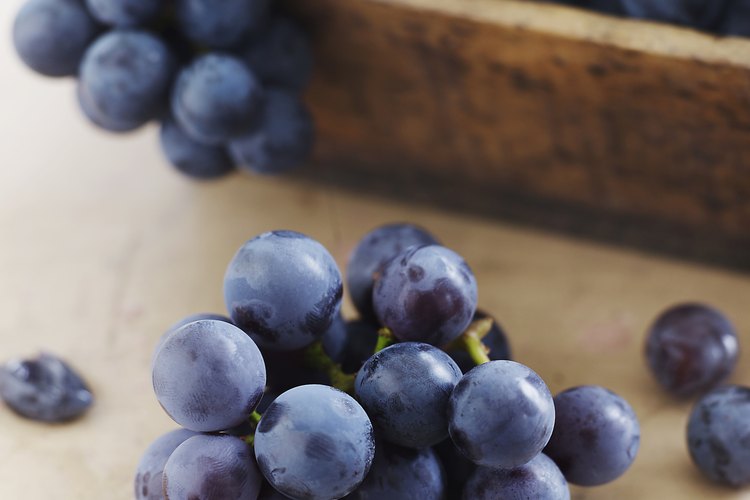 Un racimo de uvas.