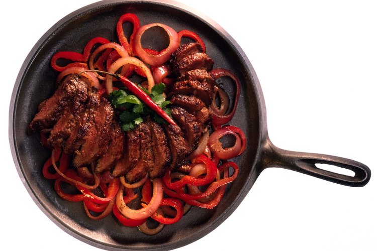 Las fajitas de carne blanda son fáciles de hacer, si es que está bien marinada.