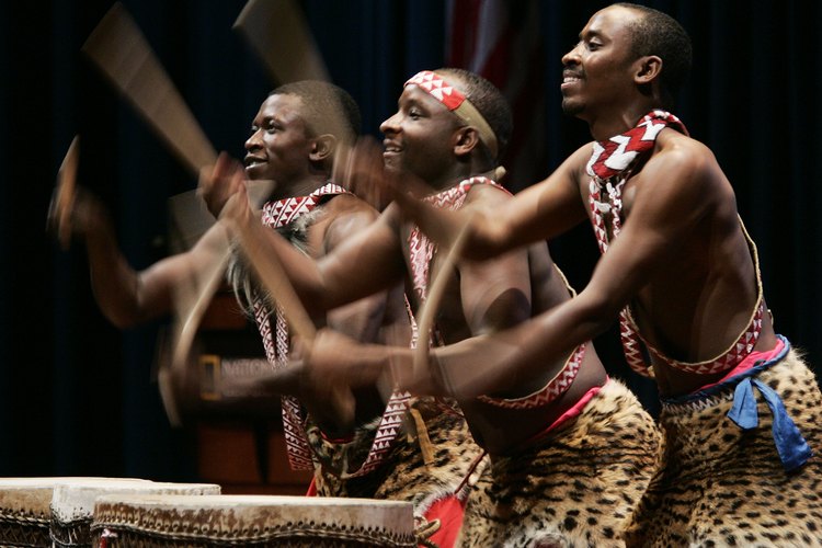 Percusionistas africanos.