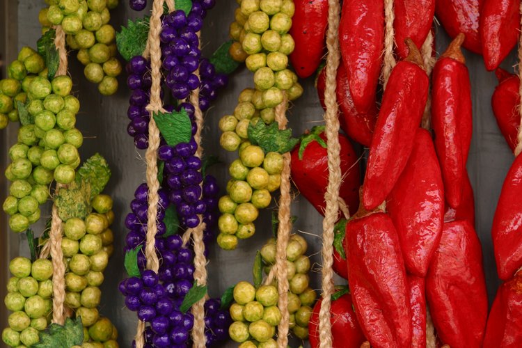 Fruta falsa.