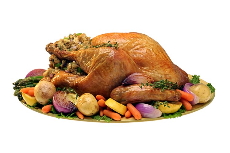 El pavo al horno.