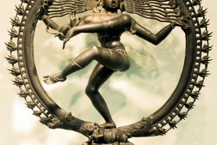 Una representación en bronce del dios hindú Shiva.