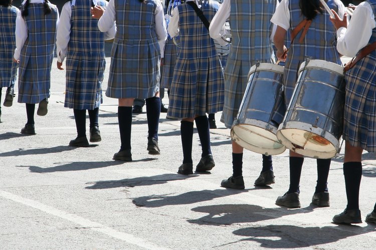 Uniforme escolar tradicional.