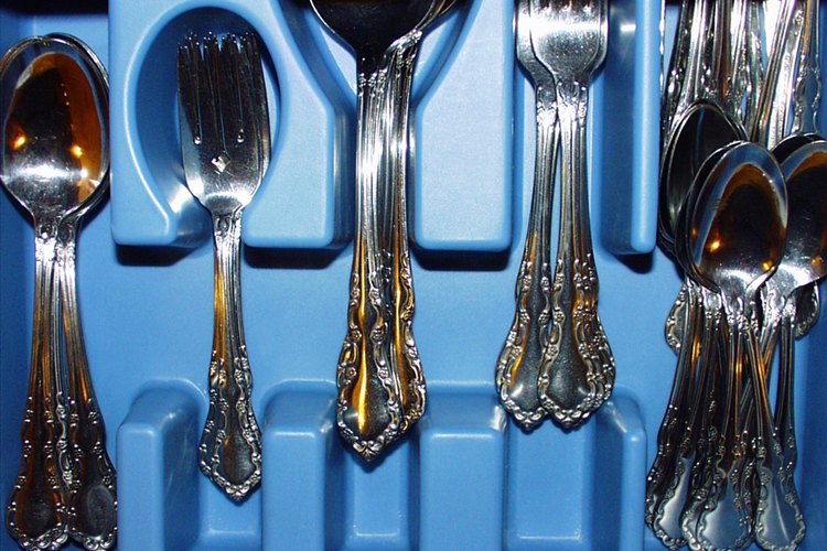 Cubiertos de plata.
