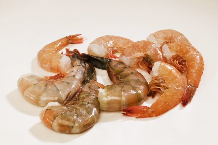 Los camarones frescos no deben oler mal.